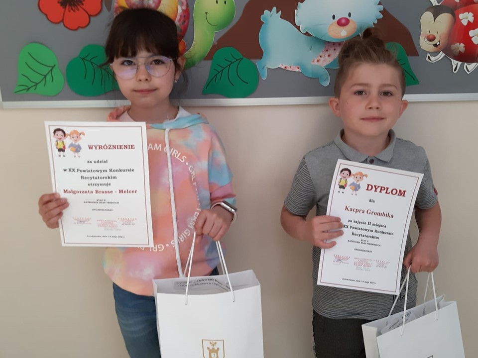 Kacper Grombik i Małgorzata Brasse-Melcer laureatami konkursu recytatorskiego