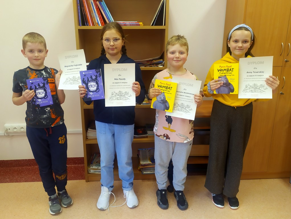 Laureaci eliminacji do konkursu czytelniczego