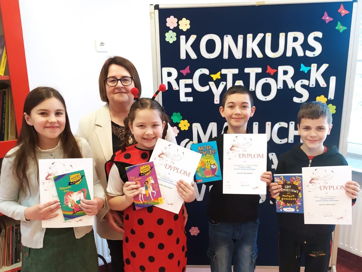 Uczniowie nagrodzeni w konkursie recytatorskim