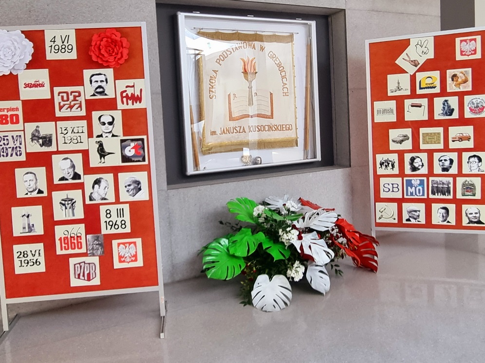 Gazetka wykonana przez siódmoklasistów